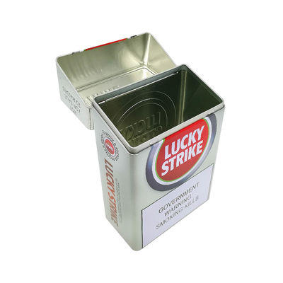 Contenedor de metal de hojalata con logotipo impreso personalizado de 4 colores para marca y embalaje