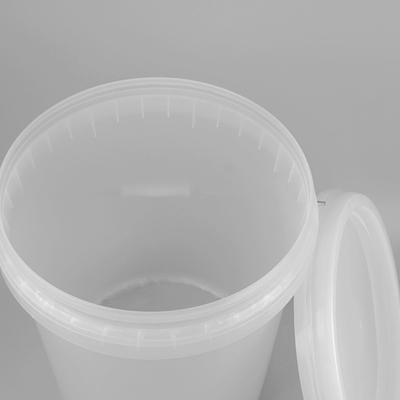 Cubo plástico transparente del polipropileno