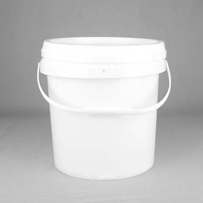 Cubo plástico redondo vacío de 10 litros cubo plástico de 3 galones con la tapa