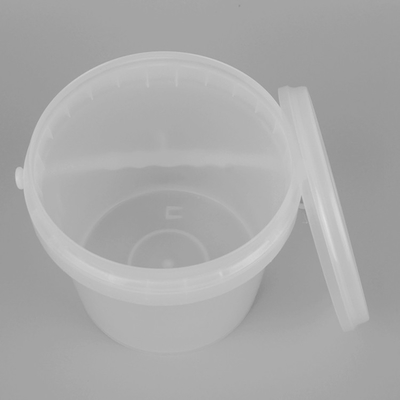 diseño plástico transparente vacío del cubo IML del 12*11*12cm para la industria alimentaria