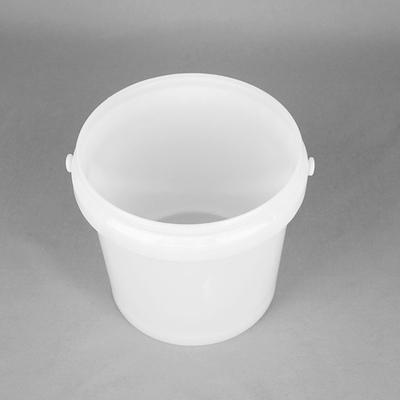 ligeros baldes de juguete de plástico blanco con tapa para soluciones de organización de juguetes