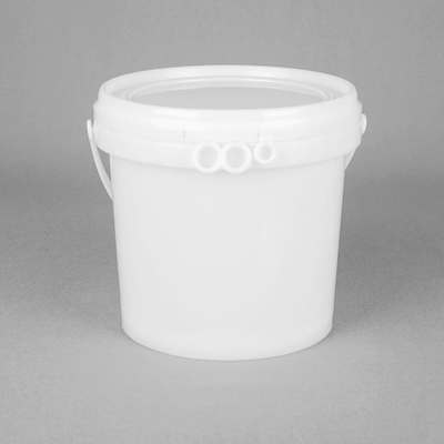 ligeros baldes de juguete de plástico blanco con tapa para soluciones de organización de juguetes