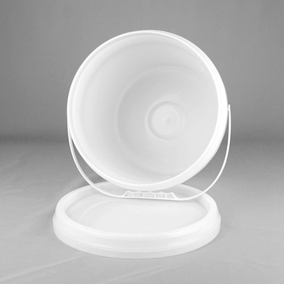 Cubo plástico redondo vacío de 10 litros cubo plástico de 3 galones con la tapa