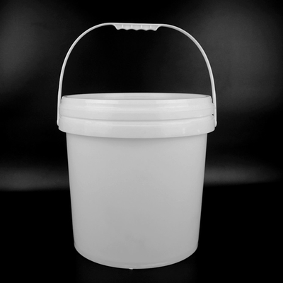 Aprobación 18Kg del SGS alrededor de la capacidad blanca de Pail With Cover Durable Large