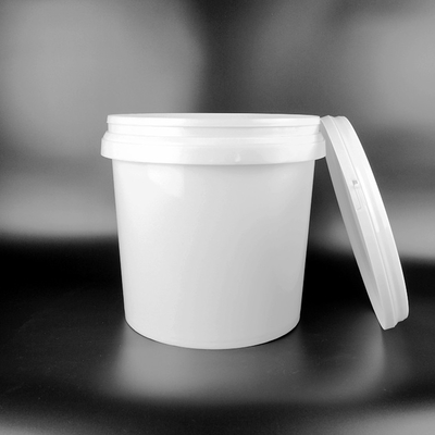 Aprobación 18Kg del SGS alrededor de la capacidad blanca de Pail With Cover Durable Large