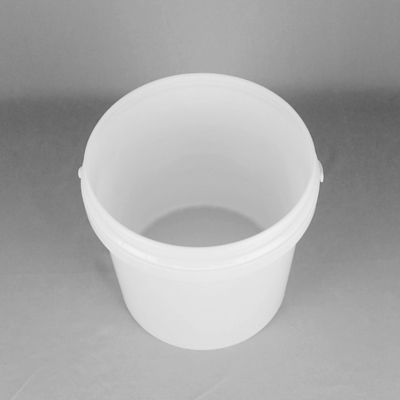 ronda 8L envases de plástico de 2 galones con las tapas, cubos plásticos de dos galones
