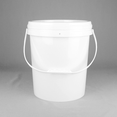 Caja fuerte libre redonda de la comida de BPA cubo plástico de 4 galones con la manija plástica