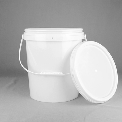 Caja fuerte libre redonda de la comida de BPA cubo plástico de 4 galones con la manija plástica