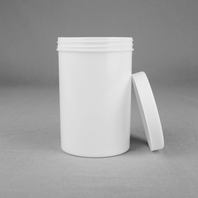 tarro químico del envase de plástico del polvo 500ml con la tapa