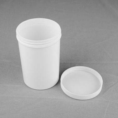 tarro químico del envase de plástico del polvo 500ml con la tapa