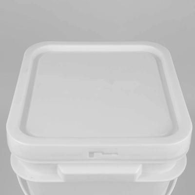 Cubo de pintura de plástico de 2 kg con chorro de vertido y diseño a prueba de fugas