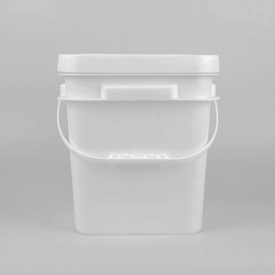 Cubo de pintura de plástico de 2 kg con chorro de vertido y diseño a prueba de fugas