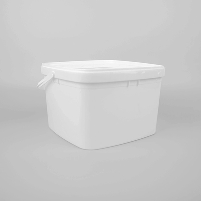 cubo cuadrado claro del polipropileno de 3L PP con color de encargo de la tapa