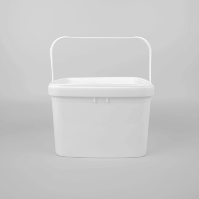 Cubo plástico de la pintura del cubo de los cubos de la comida del cuadrado de la aprobación 3L del SGS