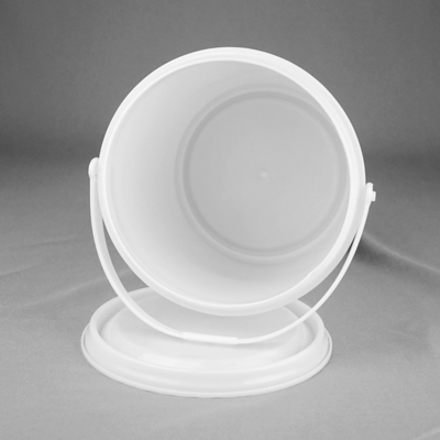 Diámetro de la categoría alimenticia el 16cm cubo de la pintura de 1 galón con el artículo de la tapa