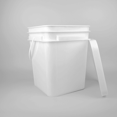 Cubo de plástico cuadrado resistente a sustancias químicas con IML/transferencia térmica/impresión en pantalla