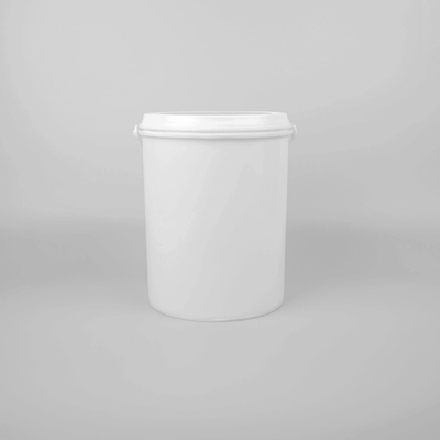 Cubo de pintura de plástico resistente con un manillar de revestimiento resistente a los rayos UV