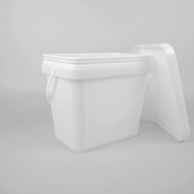 Cubo plástico del cuadrado rectangular de 1 galón 3.5L para las sustancias químicas