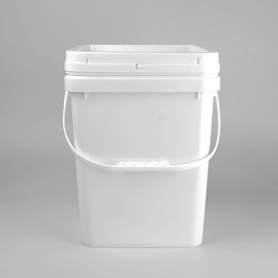 cubo plástico del cuadrado 20L