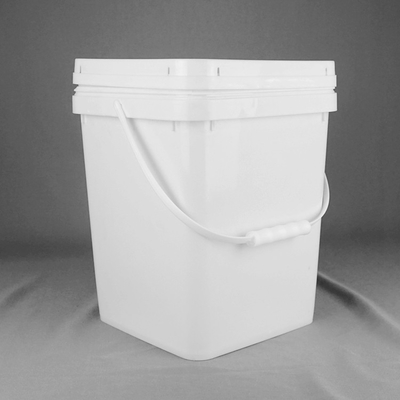 cubo plástico del cuadrado 20L