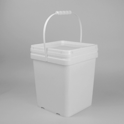 Cubo de pintura de plástico de 2 kg con chorro de vertido y diseño a prueba de fugas