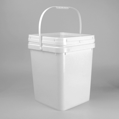 cubo plástico del cuadrado 20L