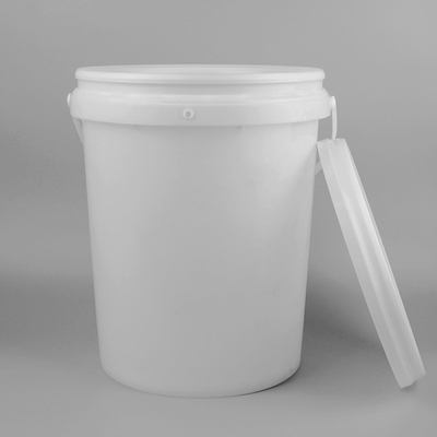 Cubo blanco 20l de la categoría alimenticia cubo de 5 galones con la tapa y la manija