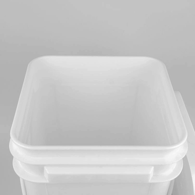 Cubos plásticos rojos de Pail Food Grade Pp Large del cuadrado de 5 galones 20L con la tapa