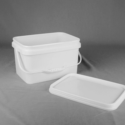 manija de 10L Toy Plastic Packaging Bucket Rectangular con la tapa