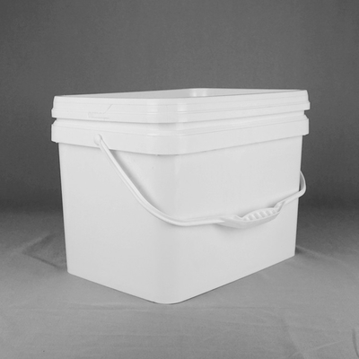 manija de 10L Toy Plastic Packaging Bucket Rectangular con la tapa