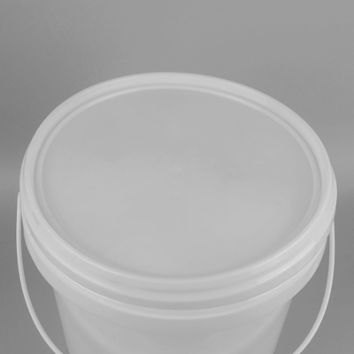 Cubo plástico transparente modificado para requisitos particulares con la ronda 8L 10L de la tapa