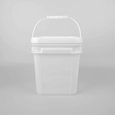 Cubos plásticos de la casilla blanca del polipropileno de 5 litros para el detergente