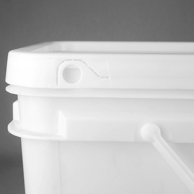 Cubo plástico del cuadrado de 1,2 kilogramos para el blanco de la pintura o el otro color