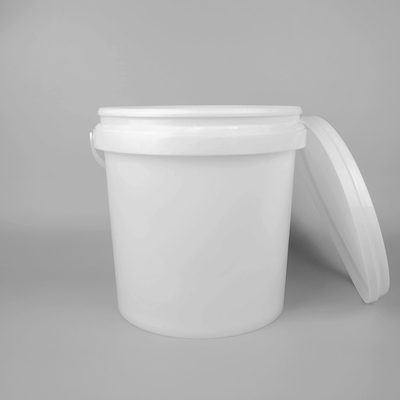 Cubo plástico transparente modificado para requisitos particulares con la ronda 8L 10L de la tapa