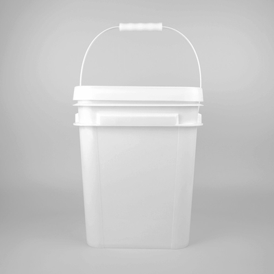 Cubos plásticos rojos de Pail Food Grade Pp Large del cuadrado de 5 galones 20L con la tapa