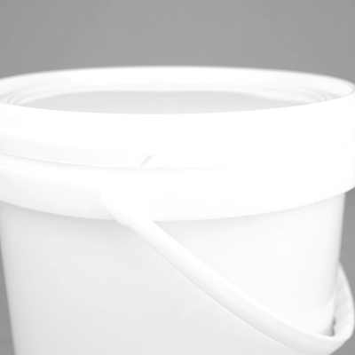 Cubo plástico modificado para requisitos particulares 5L/Litre PP Pail White Round Plastic Barrel de la pintura