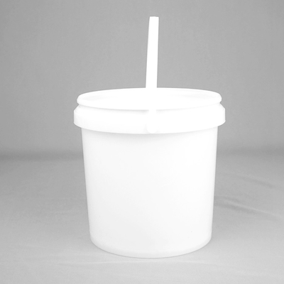 Cubo plástico modificado para requisitos particulares 5L/Litre PP Pail White Round Plastic Barrel de la pintura