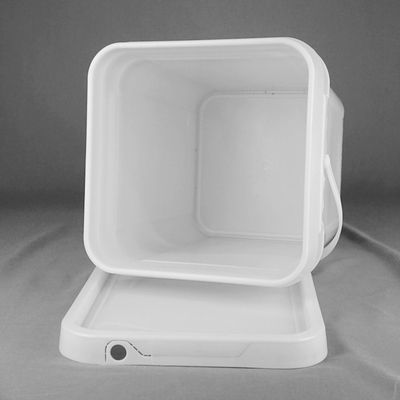 Cubo plástico del cuadrado de 1,2 kilogramos para el blanco de la pintura o el otro color