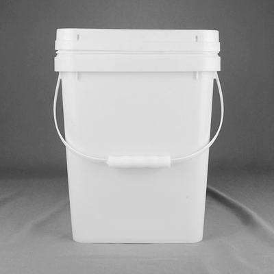 100% de materias primas Cubo de plástico cuadrado para almacenamiento Contenedor de plástico cuadrado