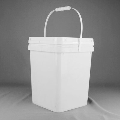 100% de materias primas Cubo de plástico cuadrado para almacenamiento Contenedor de plástico cuadrado