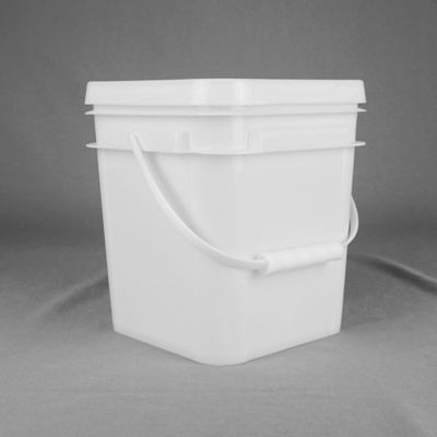 Calor plástico rectangular blanco Transferprinting del cubo de 5 litros