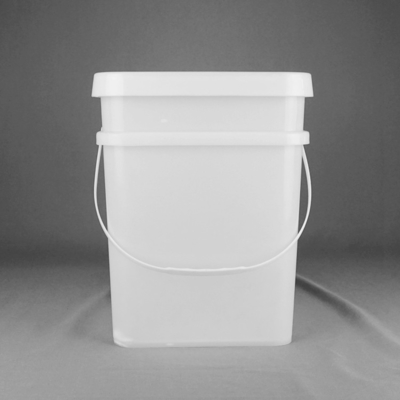 cubo cuadrado resistente del polipropileno 18L con la manija y la cubierta