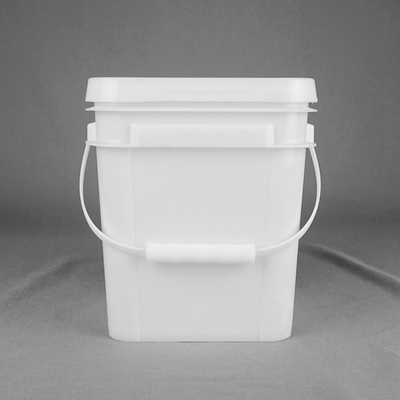Calor plástico rectangular blanco Transferprinting del cubo de 5 litros