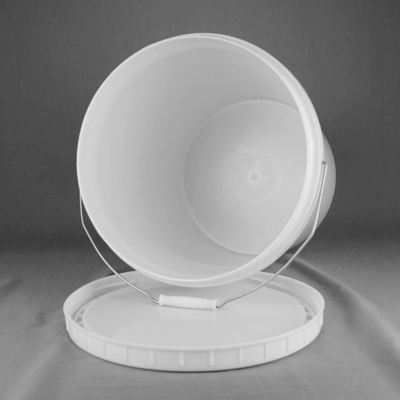Cubo 30L del envase de plástico de la pintura de látex con la tapa y la manija