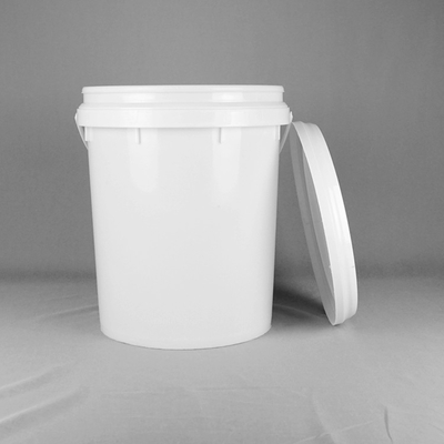 Cubos impresos de encargo redondos plásticos de la pintura 20 litros