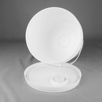 Pantalla que imprime los cubos plásticos blancos 5 galones con la tapa