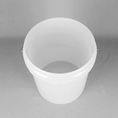 Pantalla que imprime los cubos plásticos blancos 5 galones con la tapa