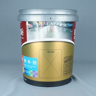 20 litros Gray Plastic Paint Bucket With vierten el canalón y la tapa