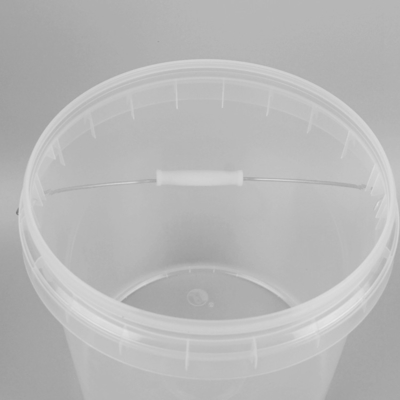 10L modificó el plástico transparente para requisitos particulares Toy Buckets Plastic Beach Pails con las tapas