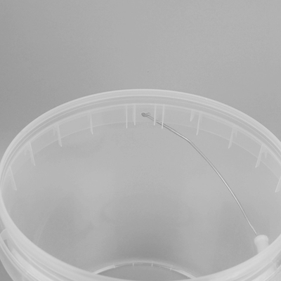 10L modificó el plástico transparente para requisitos particulares Toy Buckets Plastic Beach Pails con las tapas